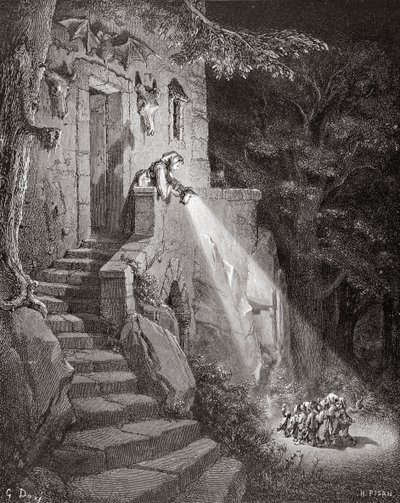 De woning van de Oger, gegraveerd door Heliodore Joseph Pisan, ca. 1868 door Gustave Dore