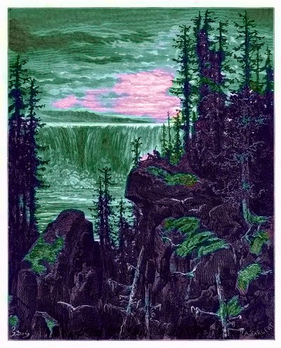 De Watervallen van Niagara, illustratie uit 