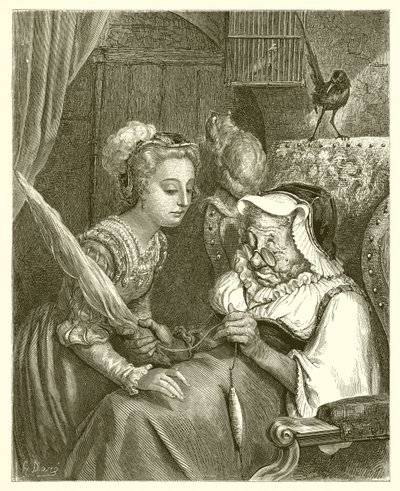 De Prinses en Fee Spite door Gustave Dore