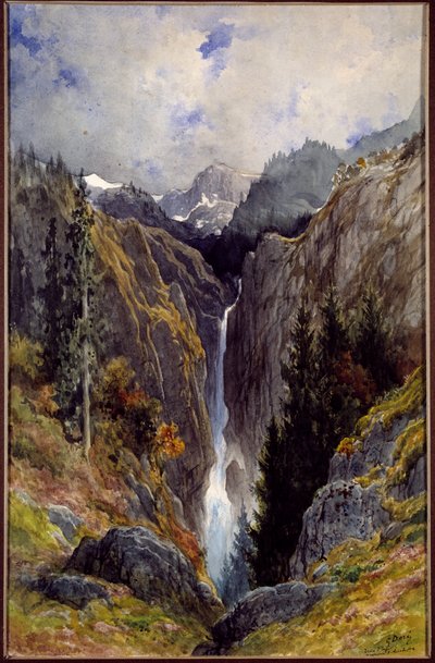 Waterval van het hellegat in de vallei van de Lys door Gustave Dore