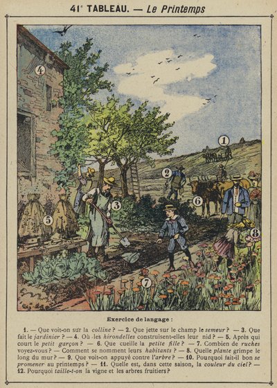 De lente door Gustave Fraipont