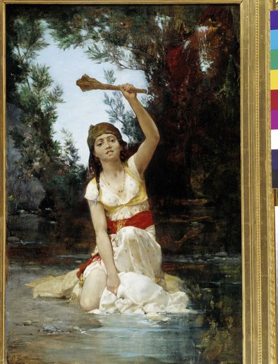 Jonge oosterse lavendel door Gustave Guillaumet