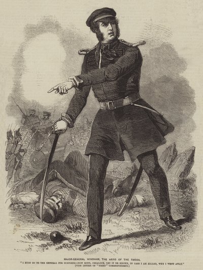 Generaal-majoor Windham, de Held van de Redan door Gustave Janet