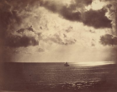 Brig op het water,1856 (foto) door Gustave Le Gray