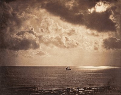 Brig op het water door Gustave Le Gray