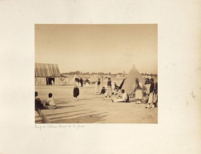 Kamp van Châlons: Zouaven van de Keizerlijke Garde door Gustave Le Gray