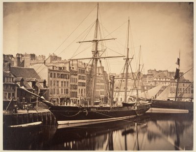 La Reine Hortense - Jacht van de keizer, Havre door Gustave Le Gray