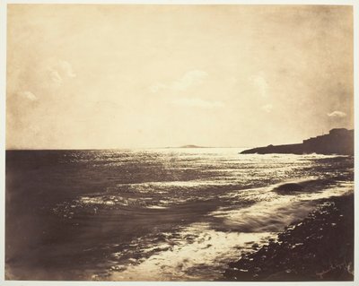 Middellandse Zee met de Berg Agde door Gustave Le Gray