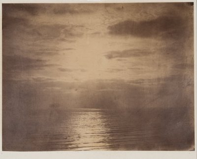 Zonne-effect in de wolken--Oceaan door Gustave Le Gray