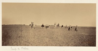 Bezoekers van het Camp de Châlons door Gustave Le Gray