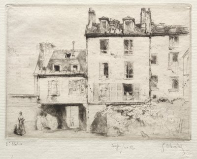 La rue Lacépède: de binnenplaats van de smid Cottens door Gustave Leheutre