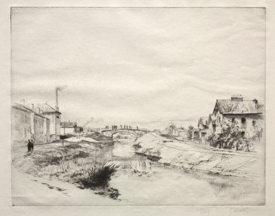 Arbeidershuis in Troyes, Frankrijk door Gustave Leheutre