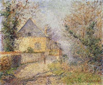 Huizen aan de oevers van de Eure, Louviers, 1902 door Gustave Loiseau