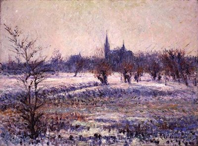 Witte vorst door Gustave Loiseau