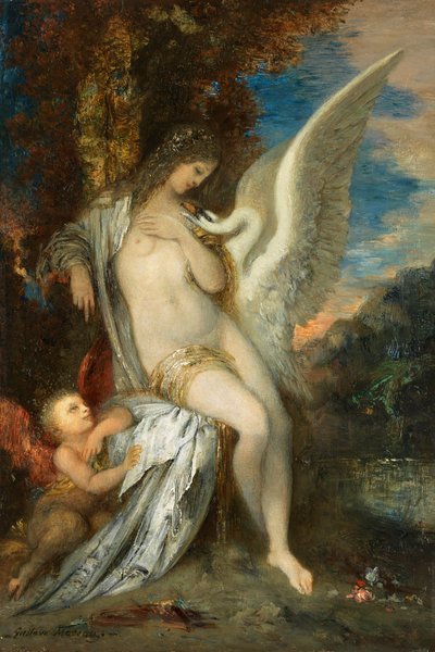 Gustave Moreau Leda c1875 door Gustave Moreau