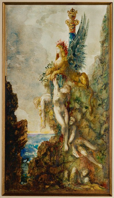 De zegevierende Sfinx door Gustave Moreau
