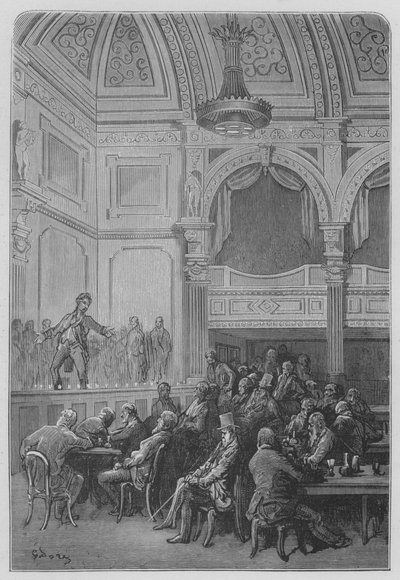 Café-Concert door Gustave after Dore