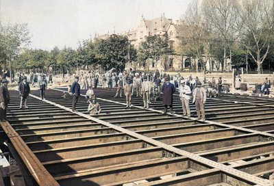 1896-17 spoorweg Arena weg Klösz György 2 (ingekleurd) door György Klösz