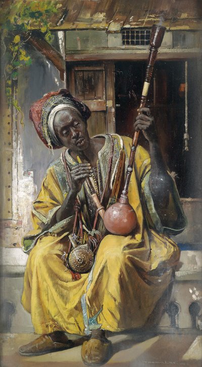 De waterpijproker, 1903 door Gyula Tornai