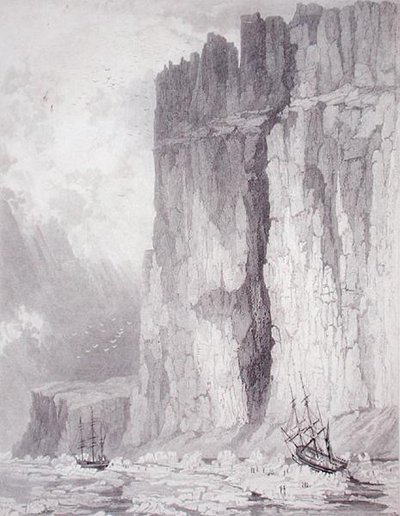 Situatie van H.M. Schepen Hecla & Fury, 1 augustus 1825, uit 