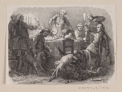 Illustratie voor "Alles op zijn juiste plaats" in H.C. Andersen, "Sprookjes en verhalen", Deel 2 door H.P. Hansen