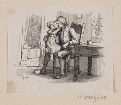 Illustratie voor "Ib en kleine Christine" in H.C. Andersen, "Sprookjes en Verhalen", Deel 2 door H.P. Hansen