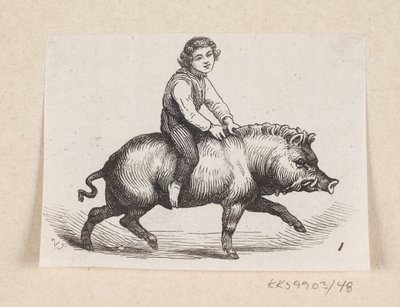 Illustratie voor "Metalsvinet" in H.C. Andersen, "Eventyr og Historier", Deel 1 door H.P. Hansen