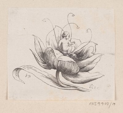 Illustratie voor "Duimelijntje" in H.C. Andersen, "Sprookjes en Verhalen", Deel 1 door H.P. Hansen