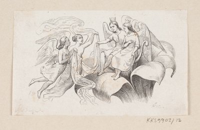 Illustratie voor "Duimelijntje" in H.C. Andersen, "Sprookjes en Verhalen", Deel 1 door H.P. Hansen