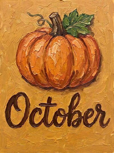 Oktober: herfstpompoen door HUGO