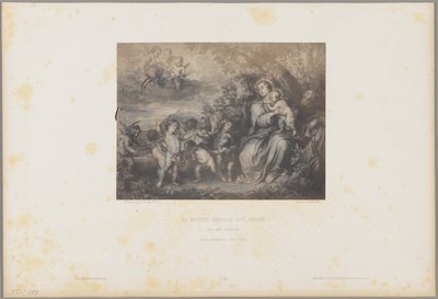 De Heilige Familie en de Engelen door H. Bayard and F. A. Renard