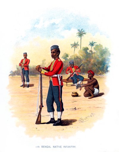 11e Bengal Native Infantry, ca. 1890 door H. Bunnett