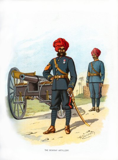 De Bombay Artillerie door H. Bunnett