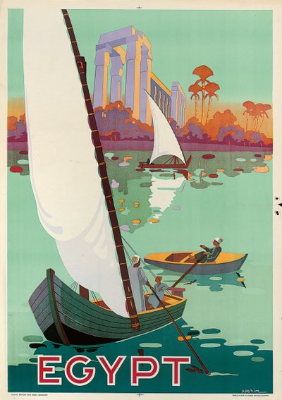 Poster die Egypte adverteert door H. Hashim