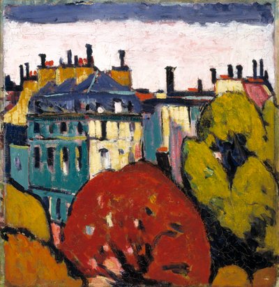 Landschap, Parijs, 1912-1914 door H Lyman Sayen