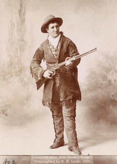 Portret van Calamity Jane door H. R. Locke