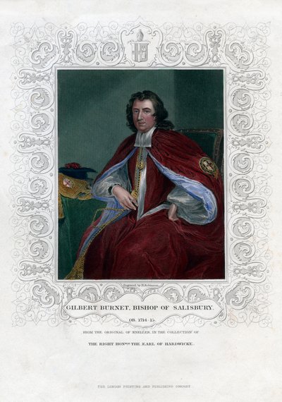 Gilbert Burnet, Schotse theoloog en historicus, 19e eeuw door H. Robinson