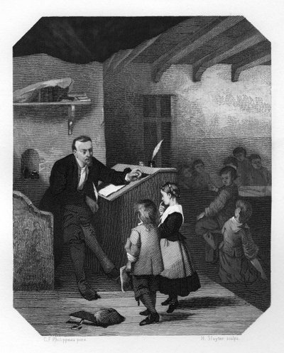 Gysbert Japiks, 17e eeuwse Friese schrijver, dichter, onderwijzer en voorzanger, c1870 door H. Sluyter