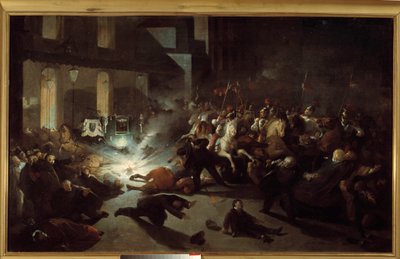 Aanslag op Napoleon III door Felice Orsini in Parijs op 14 januari door H. Vittori Romano
