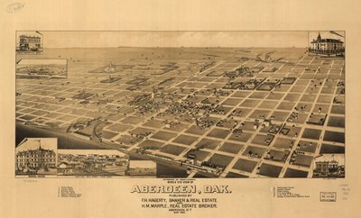 Vogelvlucht van Aberdeen, Dak. LOC 75696570 door H. Wellge