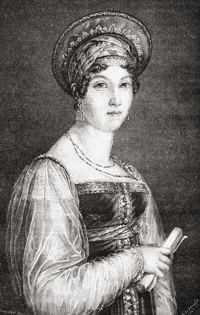 Mademoiselle Mars, gegraveerd door La Plante, uit 