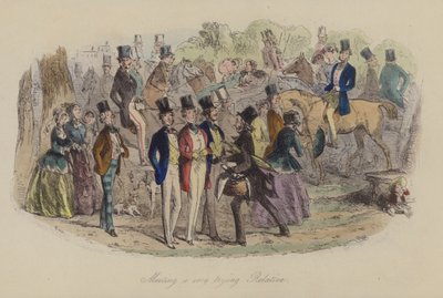 Illustratie voor Lewis Arundel of The Railroad of Life door Frank E Smedley door after Hablot Knight Browne