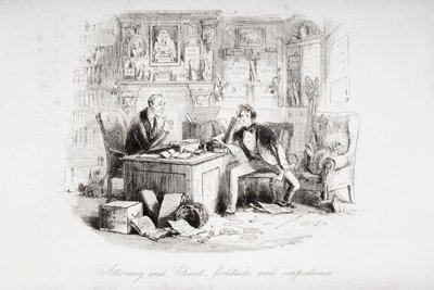 Advocaat en Cliënt, moed en ongeduld, illustratie uit 