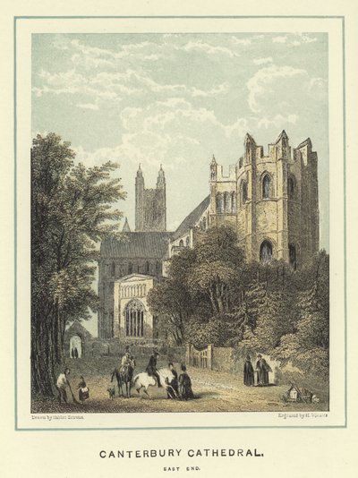 Canterbury Cathedral, oostkant door Hablot Knight Browne