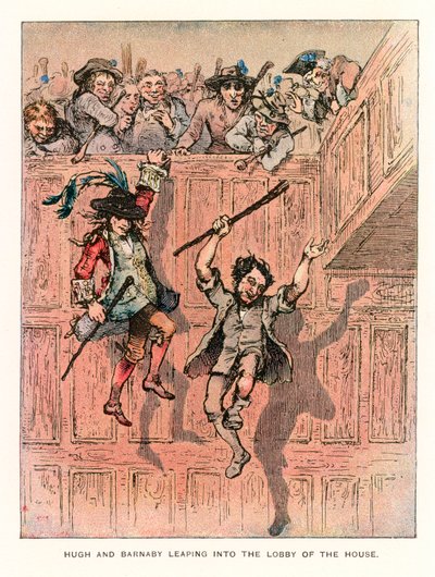 Illustratie voor Barnaby Rudge door Hablot Knight Browne