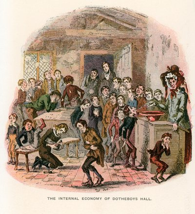Illustratie voor Nicholas Nickleby door Hablot Knight Browne