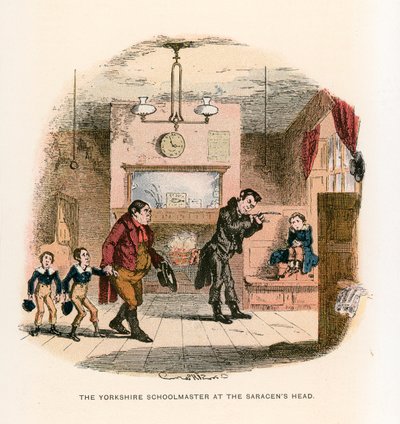 Illustratie voor Nicholas Nickleby door Hablot Knight Browne