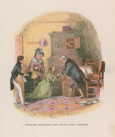 Illustratie voor Nicholas Nickleby door Hablot Knight Browne