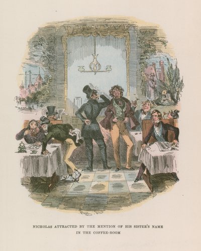 Illustratie voor Nicholas Nickleby door Hablot Knight Browne