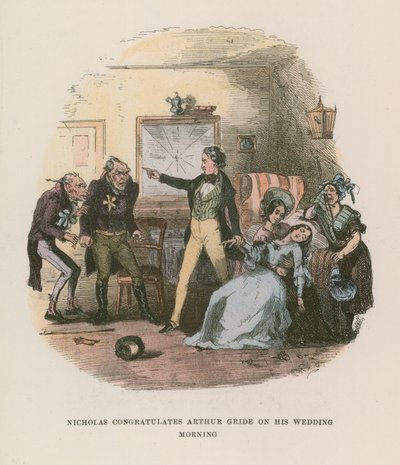 Illustratie voor Nicholas Nickleby door Hablot Knight Browne
